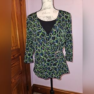 NOTATIONS CIRCLE PRINT TOP